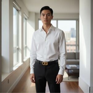 Salvatore Ferragamo Reversible & Adjustable Gancini Black/Brown Belt Size L